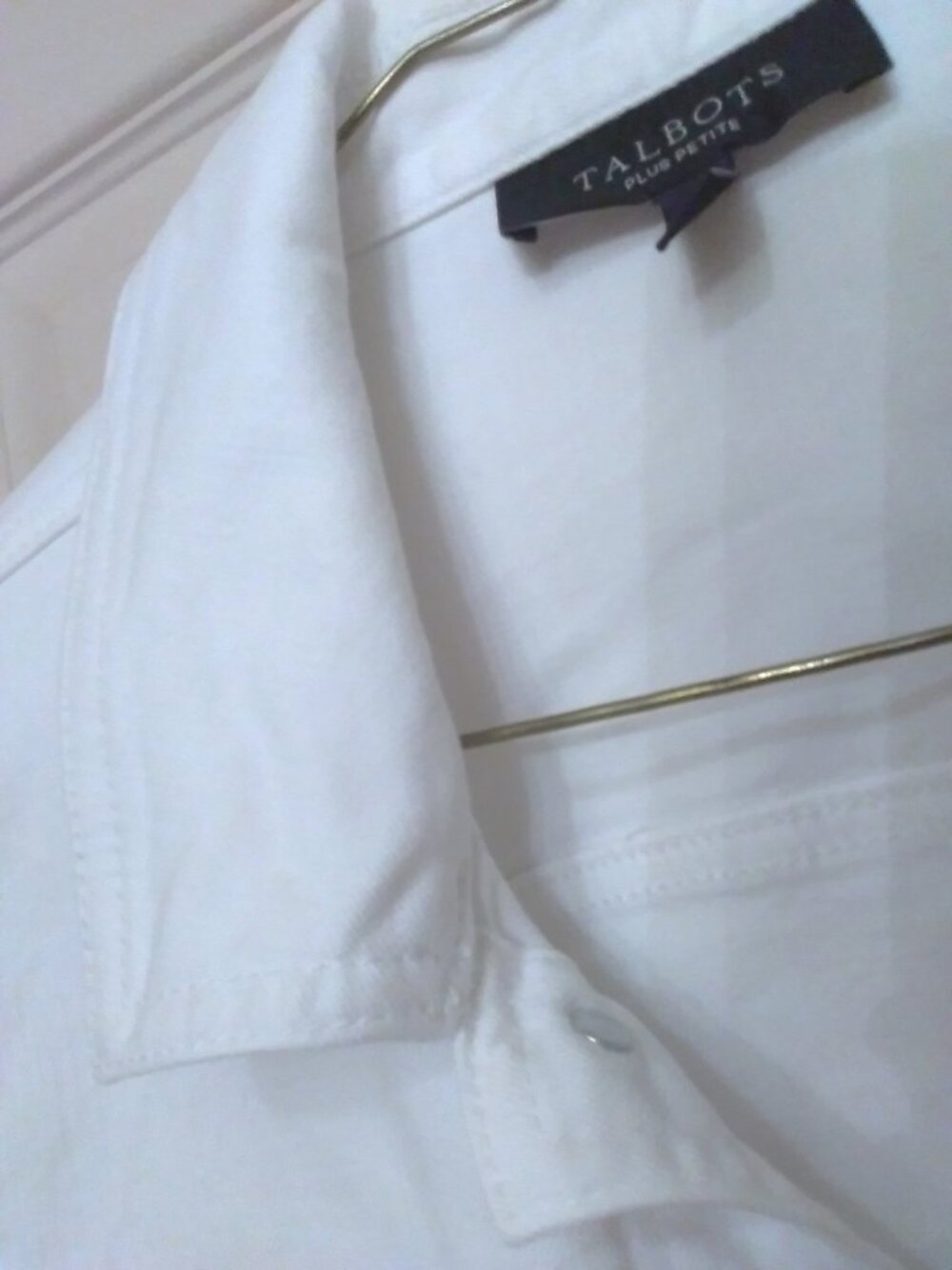 Talbots Plus Petite White Jean Jacket - Picture 11 of 13
